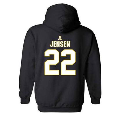 App State - NCAA Baseball : Tate Jensen - Replica Shersey Hooded Sweatshirt-1
