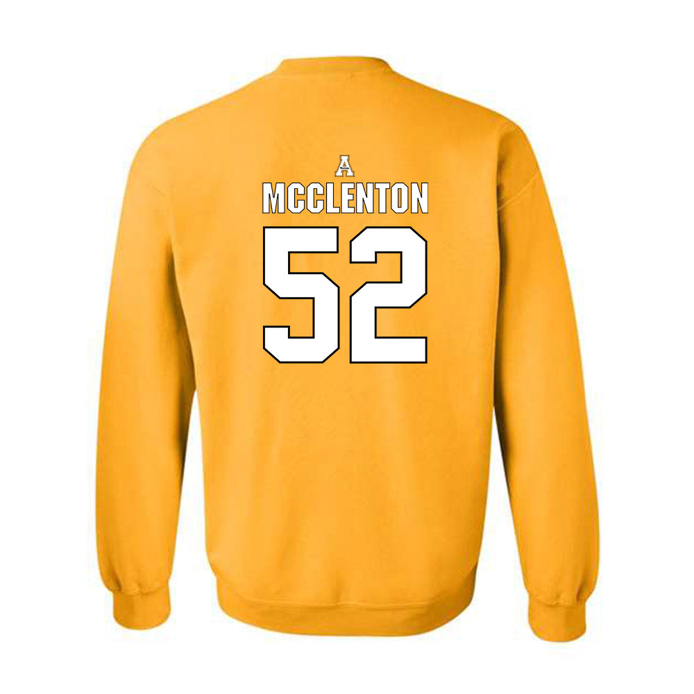 App State - NCAA Football : Michael McClenton - Replica Shersey Crewneck Sweatshirt-1