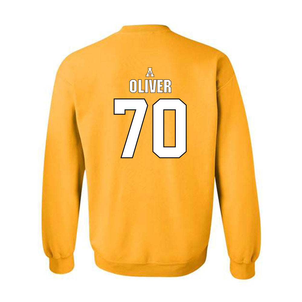 App State - NCAA Football : Aljonon Oliver - Replica Shersey Crewneck Sweatshirt-1