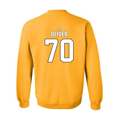 App State - NCAA Football : Aljonon Oliver - Replica Shersey Crewneck Sweatshirt-1