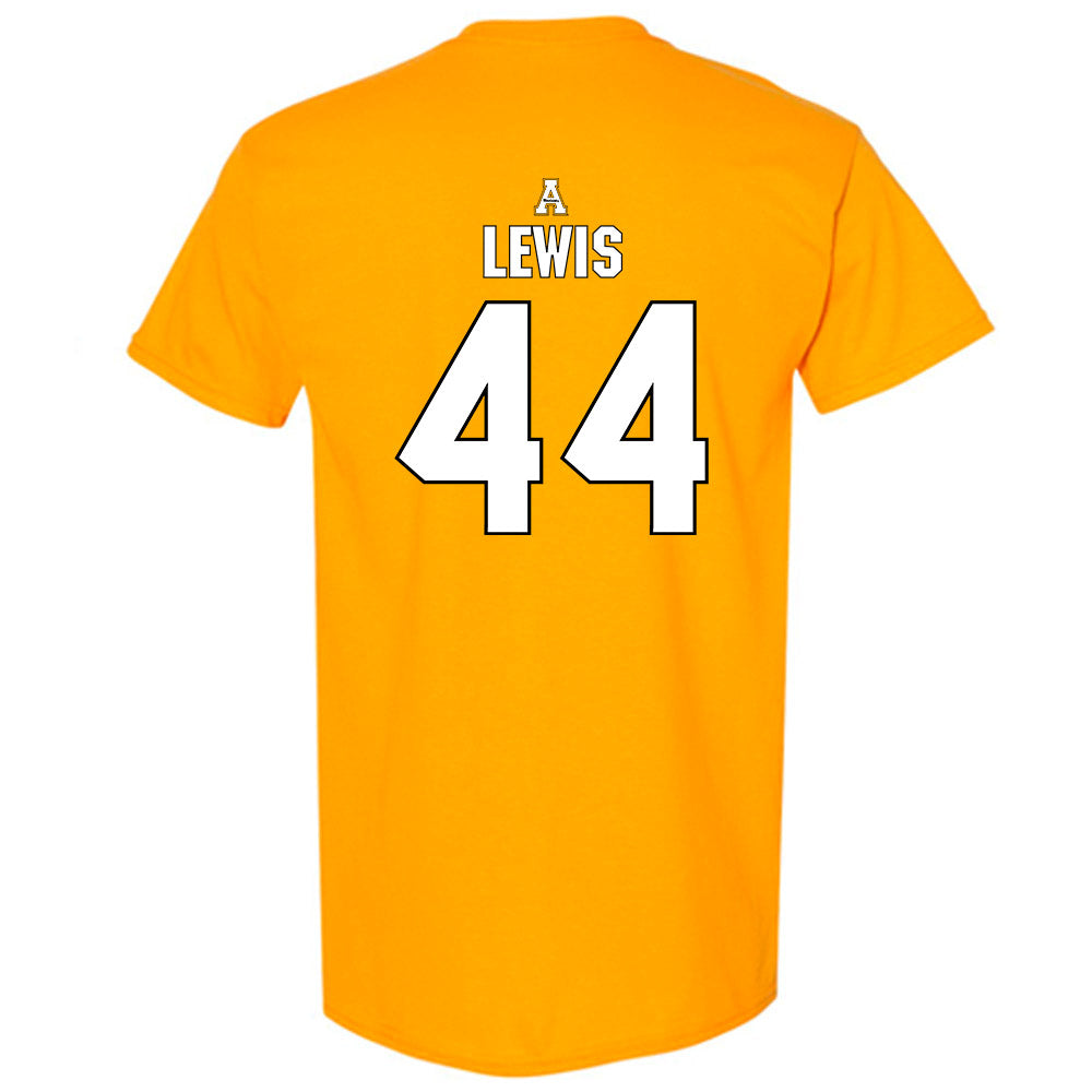 App State - NCAA Football : Manny Lewis - Replica Shersey T-Shirt-1