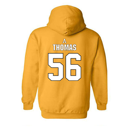 App State - NCAA Football : Jayden Thomas - Replica Shersey Hooded Sweatshirt-1