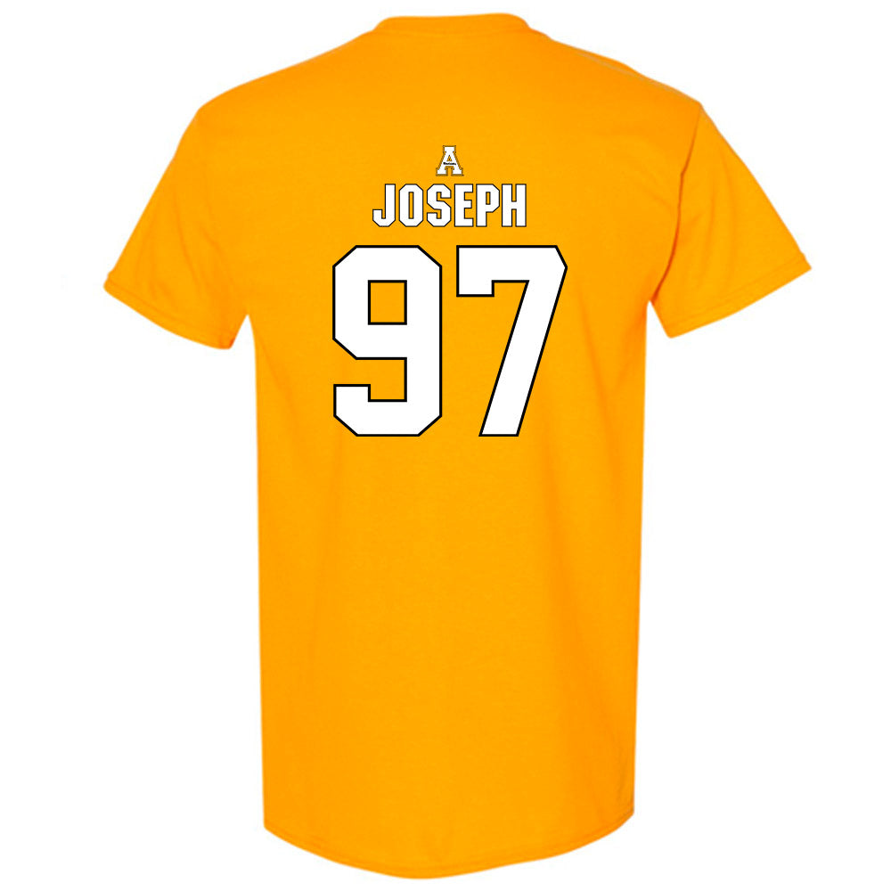 App State - NCAA Football : Xavier Joseph - Replica Shersey T-Shirt-1