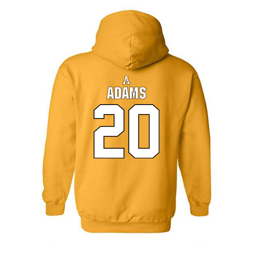App State - NCAA Football : Eric Adams - Replica Shersey Hooded Sweatshirt-1