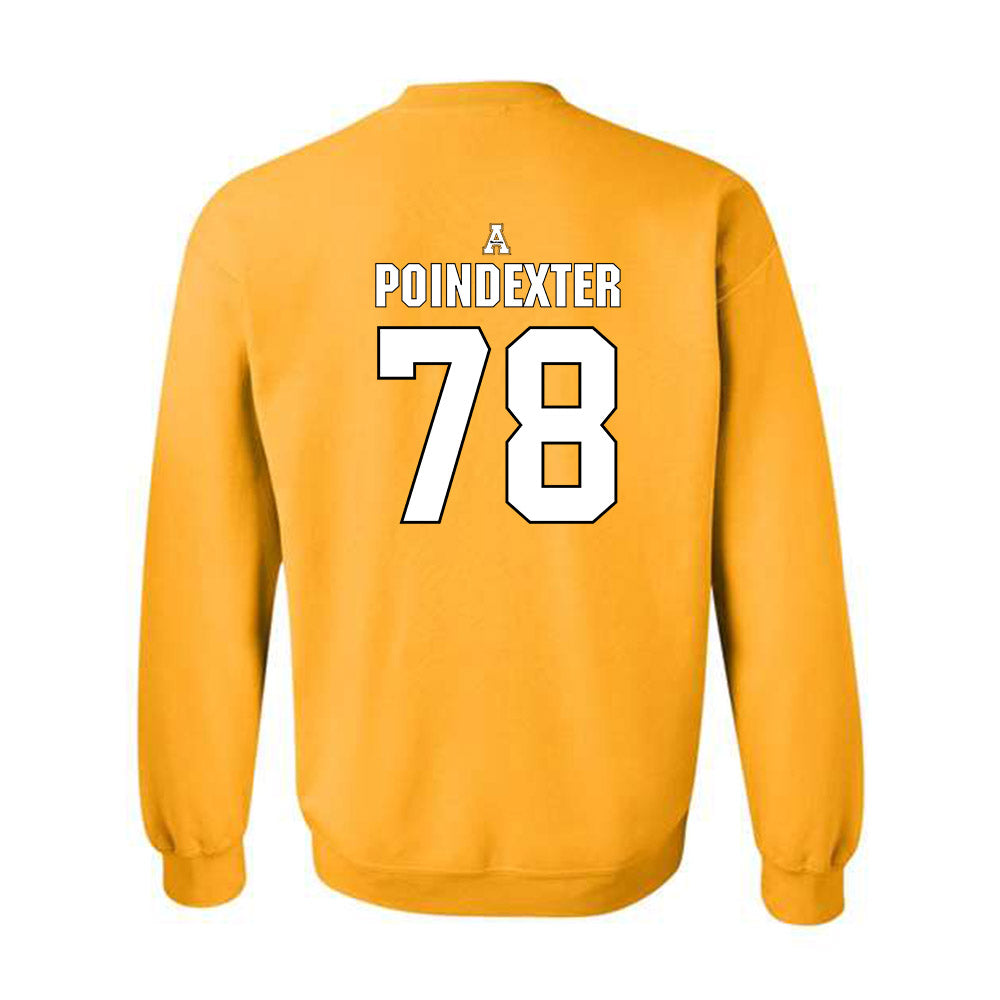 App State - NCAA Football : Tyriq Poindexter - Replica Shersey Crewneck Sweatshirt-1