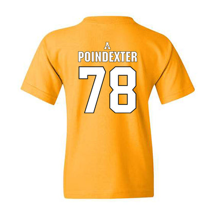 App State - NCAA Football : Tyriq Poindexter - Replica Shersey Youth T-Shirt-1