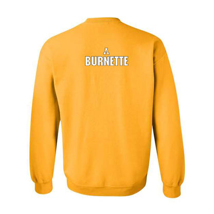 App State - NCAA Football : J'Marion Burnette - Replica Shersey Crewneck Sweatshirt-1