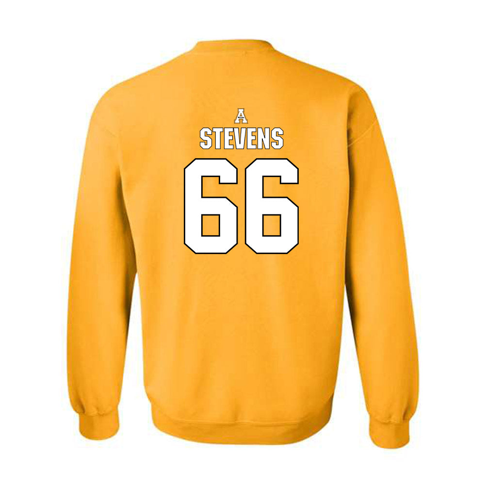 App State - NCAA Football : Danny Stevens - Replica Shersey Crewneck Sweatshirt-1