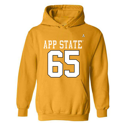 App State - NCAA Football : Mac Walters - Replica Shersey Hooded Sweatshirt-0