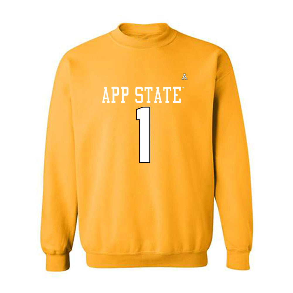 App State - NCAA Football : Nate Branch - Replica Shersey Crewneck Sweatshirt-0