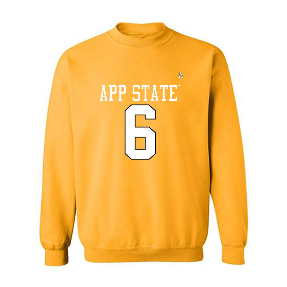 App State - NCAA Football : Christopher Lofton jr - Replica Shersey Crewneck Sweatshirt-0