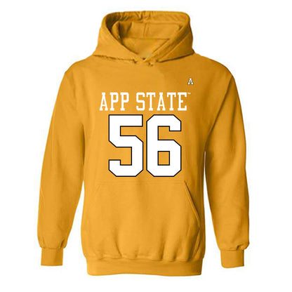 App State - NCAA Football : Jayden Thomas - Replica Shersey Hooded Sweatshirt-0