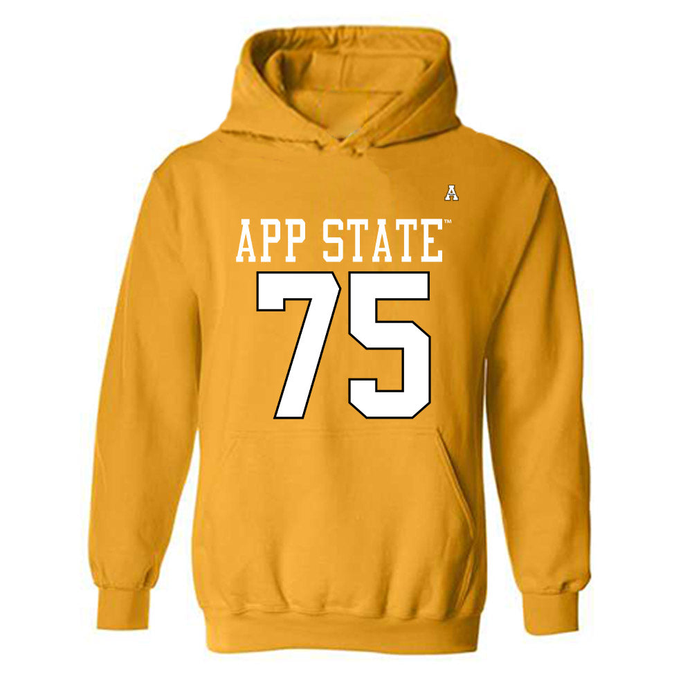 App State - NCAA Football : Greydon Grimes - Replica Shersey Hooded Sweatshirt-0