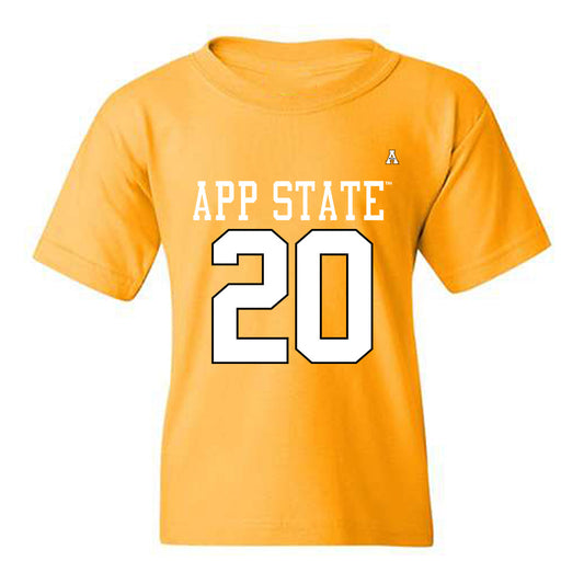 App State - NCAA Football : Eric Adams - Replica Shersey Youth T-Shirt-0
