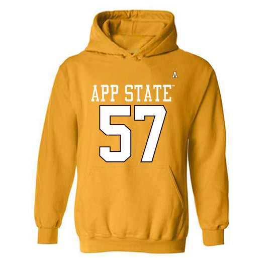 App State - NCAA Football : Devon Manuel - Replica Shersey Hooded Sweatshirt-0