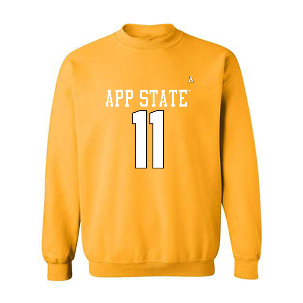 App State - NCAA Football : Ja'Quez Cross - Replica Shersey Crewneck Sweatshirt-0