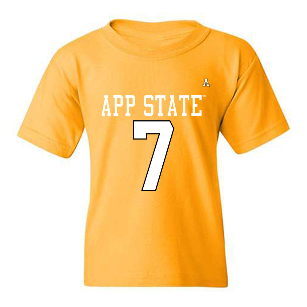 App State - NCAA Football : Darrin Fugitt - Replica Shersey Youth T-Shirt-0