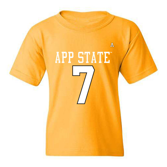 App State - NCAA Football : Darrin Fugitt - Replica Shersey Youth T-Shirt-0