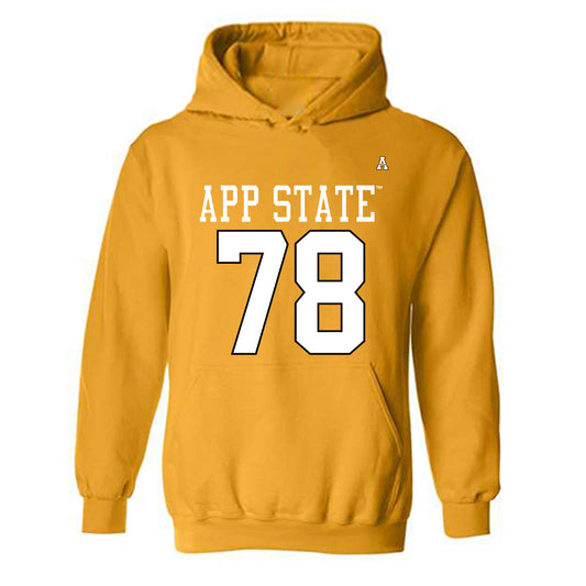 App State - NCAA Football : Tyriq Poindexter - Replica Shersey Hooded Sweatshirt-0