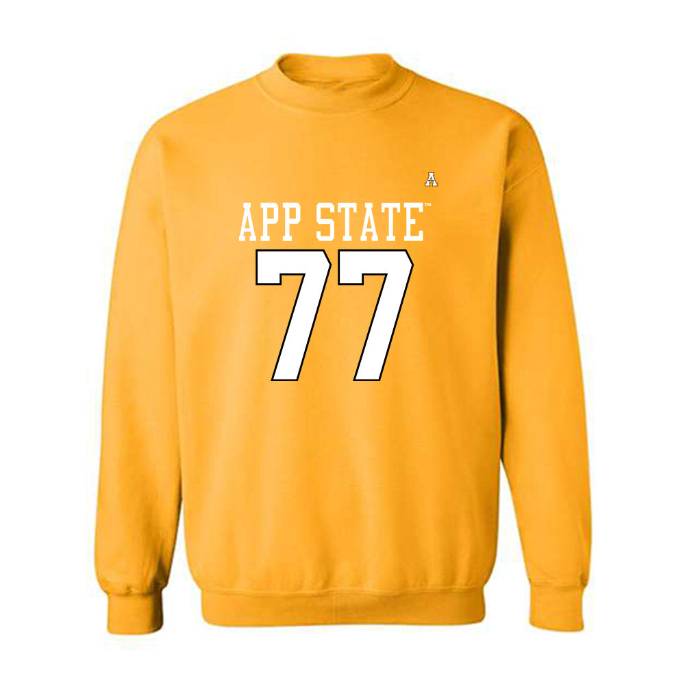 App State - NCAA Football : Daniel Davis - Replica Shersey Crewneck Sweatshirt-0