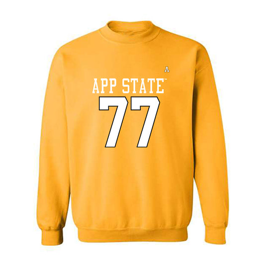 App State - NCAA Football : Daniel Davis - Replica Shersey Crewneck Sweatshirt-0