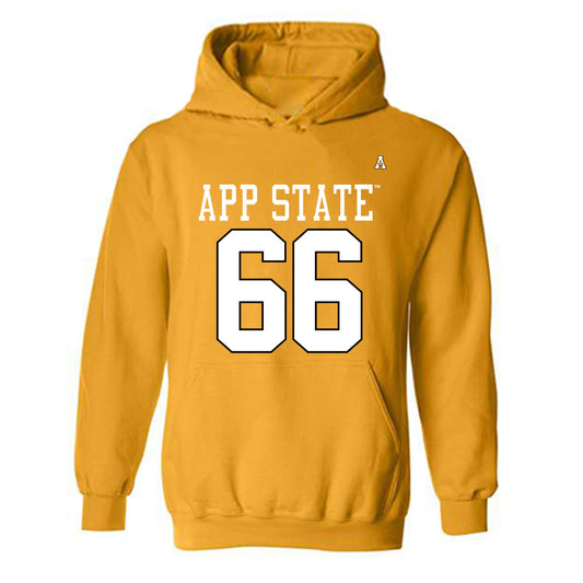 App State - NCAA Football : Danny Stevens - Replica Shersey Hooded Sweatshirt-0