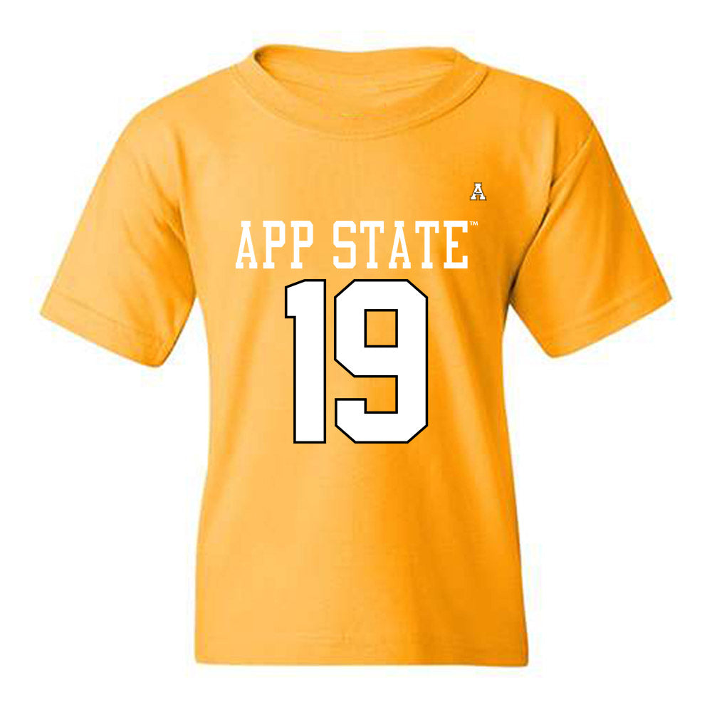 App State - NCAA Football : Christian Waring - Replica Shersey Youth T-Shirt-0