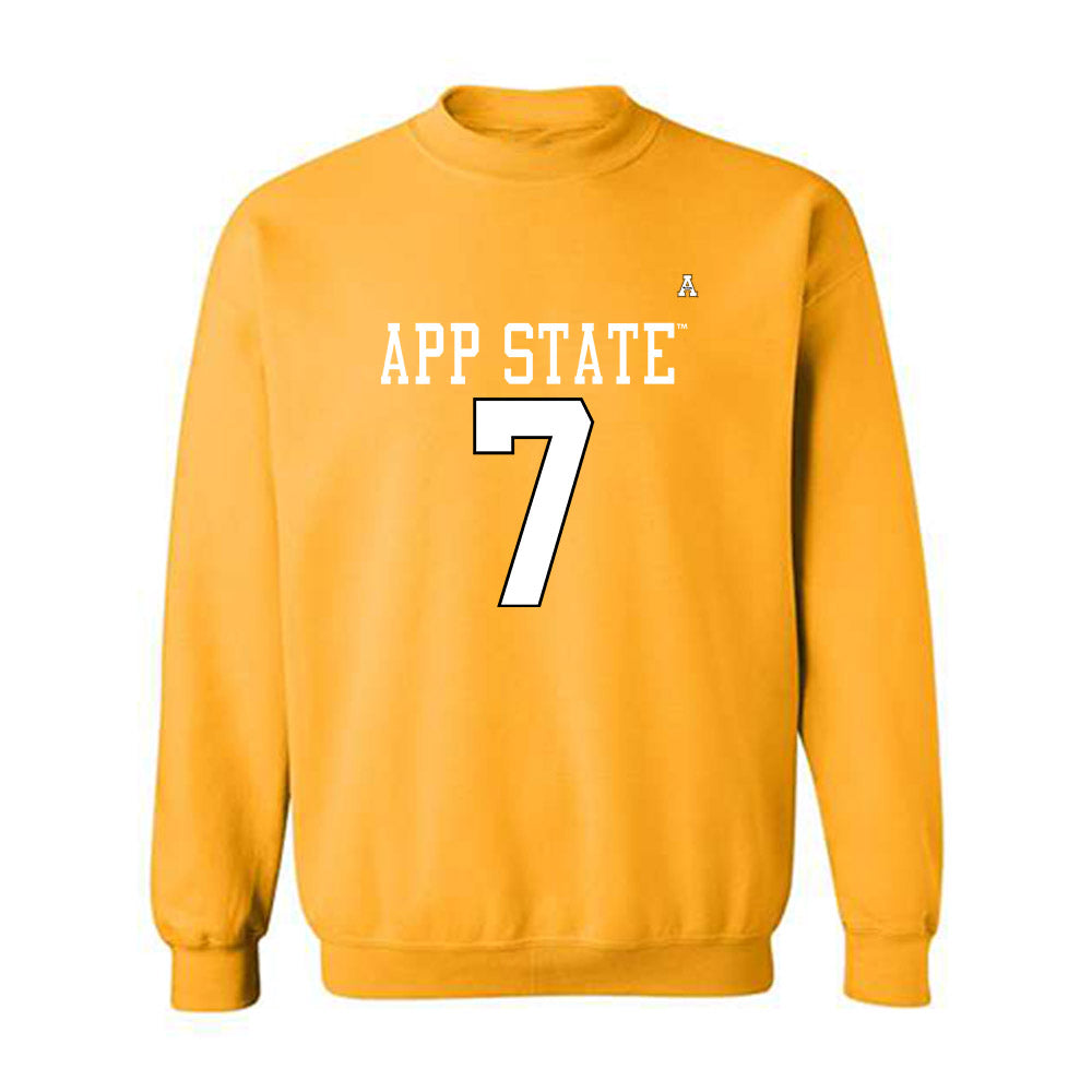 App State - NCAA Football : Darrin Fugitt - Replica Shersey Crewneck Sweatshirt-0