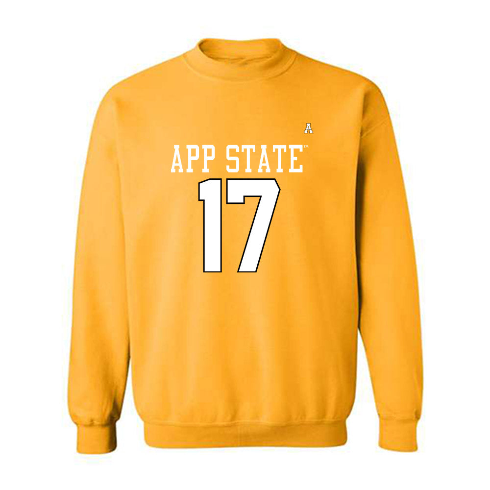 App State - NCAA Football : DaRon Wilson - Replica Shersey Crewneck Sweatshirt-0