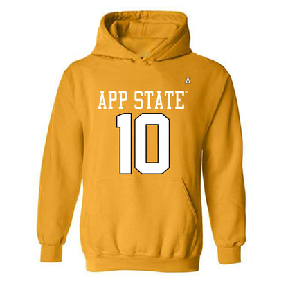 App State - NCAA Football : Colton Phares - Replica Shersey Hooded Sweatshirt-0
