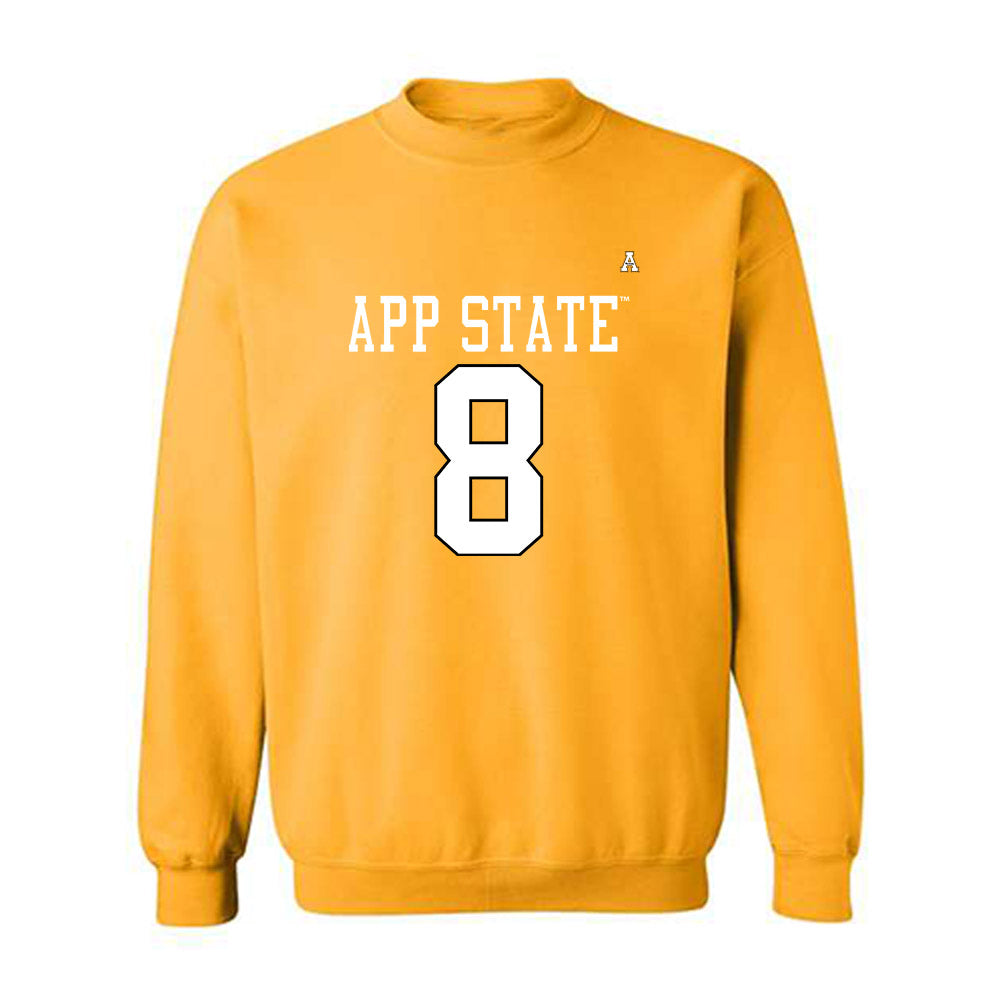 App State - NCAA Football : Dre Walker - Replica Shersey Crewneck Sweatshirt-0