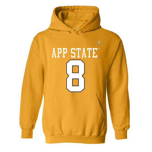 App State - NCAA Football : Kabran Paul - Replica Shersey Hooded Sweatshirt-0