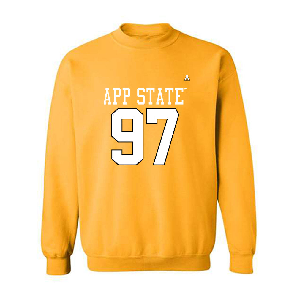 App State - NCAA Football : Xavier Joseph - Replica Shersey Crewneck Sweatshirt-0