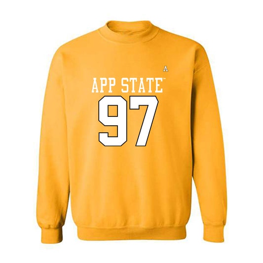 App State - NCAA Football : Xavier Joseph - Replica Shersey Crewneck Sweatshirt-0