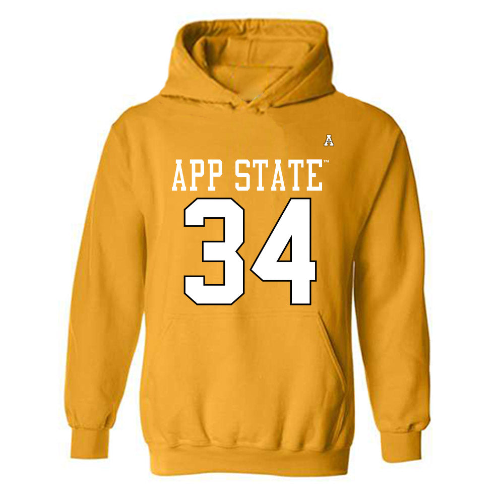 App State - NCAA Football : Parker Stone - Replica Shersey Hooded Sweatshirt-0
