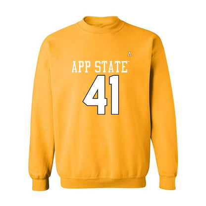 App State - NCAA Football : Luke Lair - Replica Shersey Crewneck Sweatshirt-0