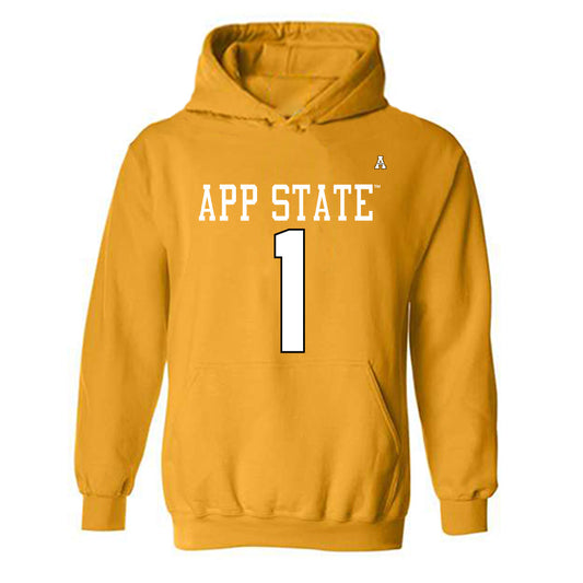 App State - NCAA Football : Nate Branch - Replica Shersey Hooded Sweatshirt-0