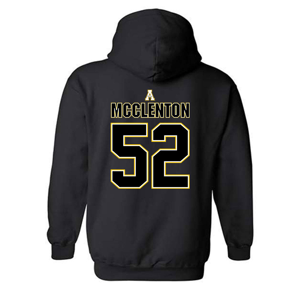 App State - NCAA Football : Michael McClenton - Replica Shersey Hooded Sweatshirt-1