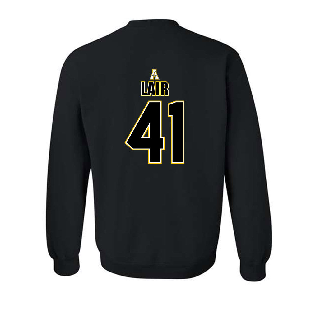 App State - NCAA Football : Luke Lair - Replica Shersey Crewneck Sweatshirt-1