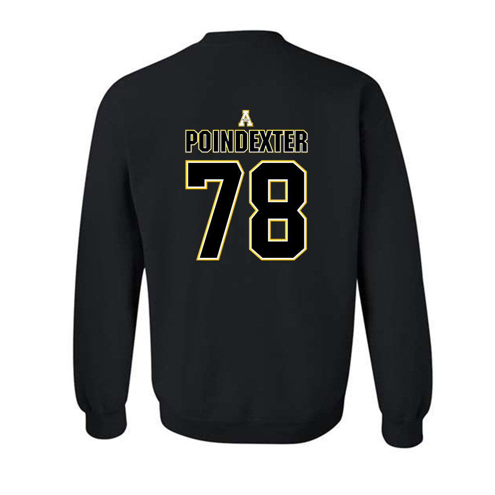 App State - NCAA Football : Tyriq Poindexter - Replica Shersey Crewneck Sweatshirt-1