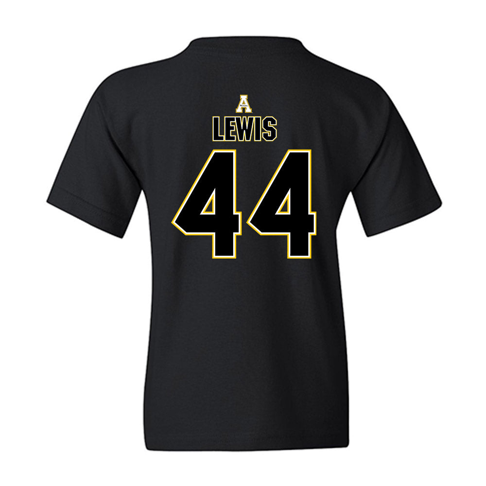 App State - NCAA Football : Manny Lewis - Replica Shersey Youth T-Shirt-1