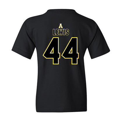 App State - NCAA Football : Manny Lewis - Replica Shersey Youth T-Shirt-1