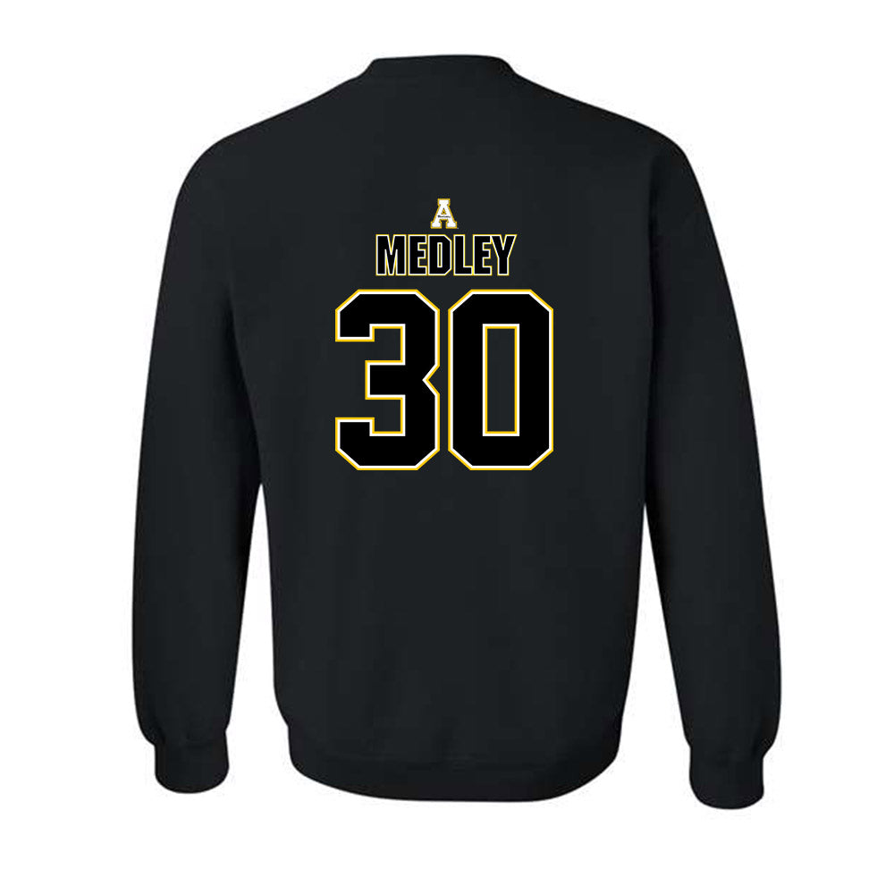 App State - NCAA Football : Dorrian Medley - Replica Shersey Crewneck Sweatshirt-1
