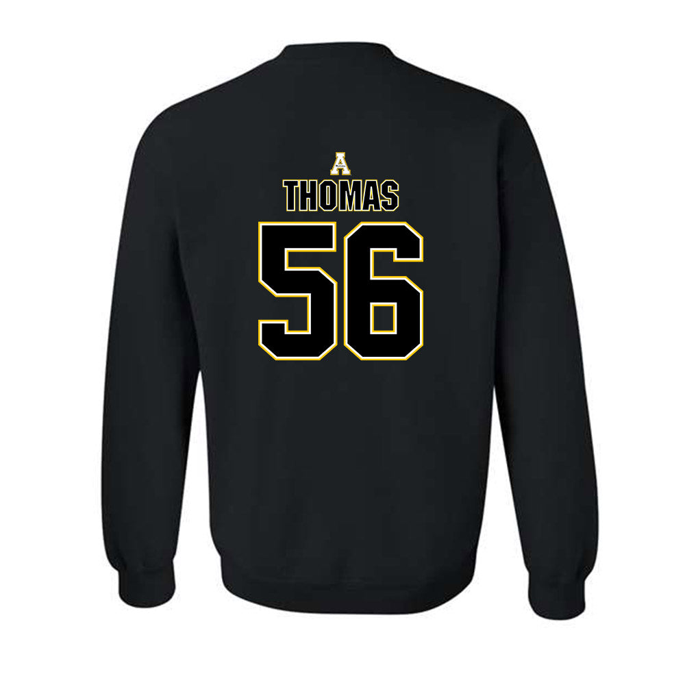 App State - NCAA Football : Jayden Thomas - Replica Shersey Crewneck Sweatshirt-1