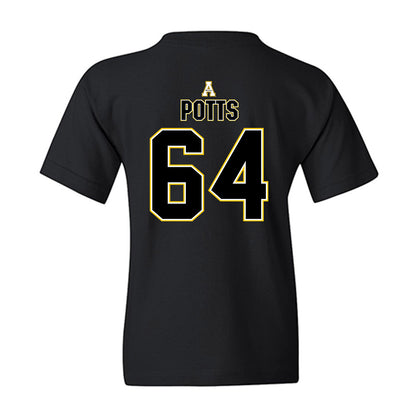 App State - NCAA Football : Jarvis Potts - Replica Shersey Youth T-Shirt-1
