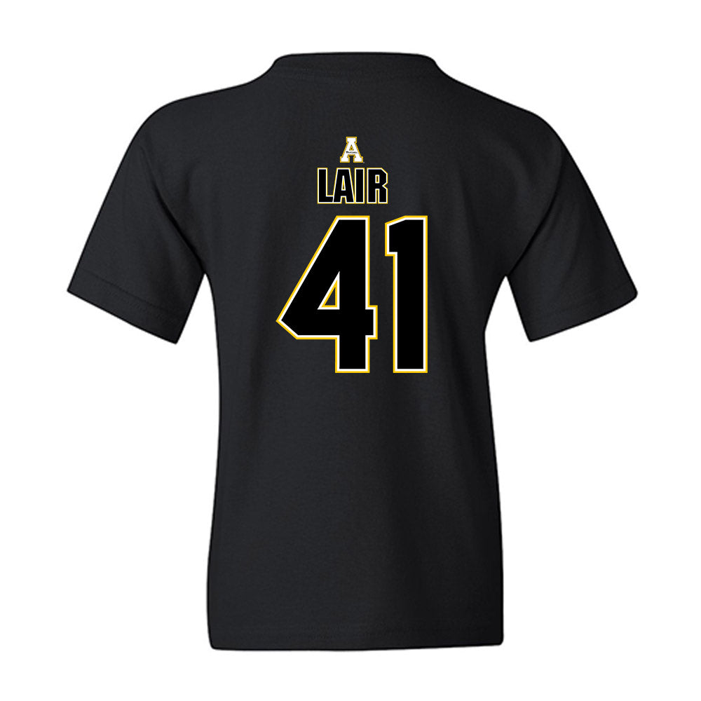 App State - NCAA Football : Luke Lair - Replica Shersey Youth T-Shirt-1