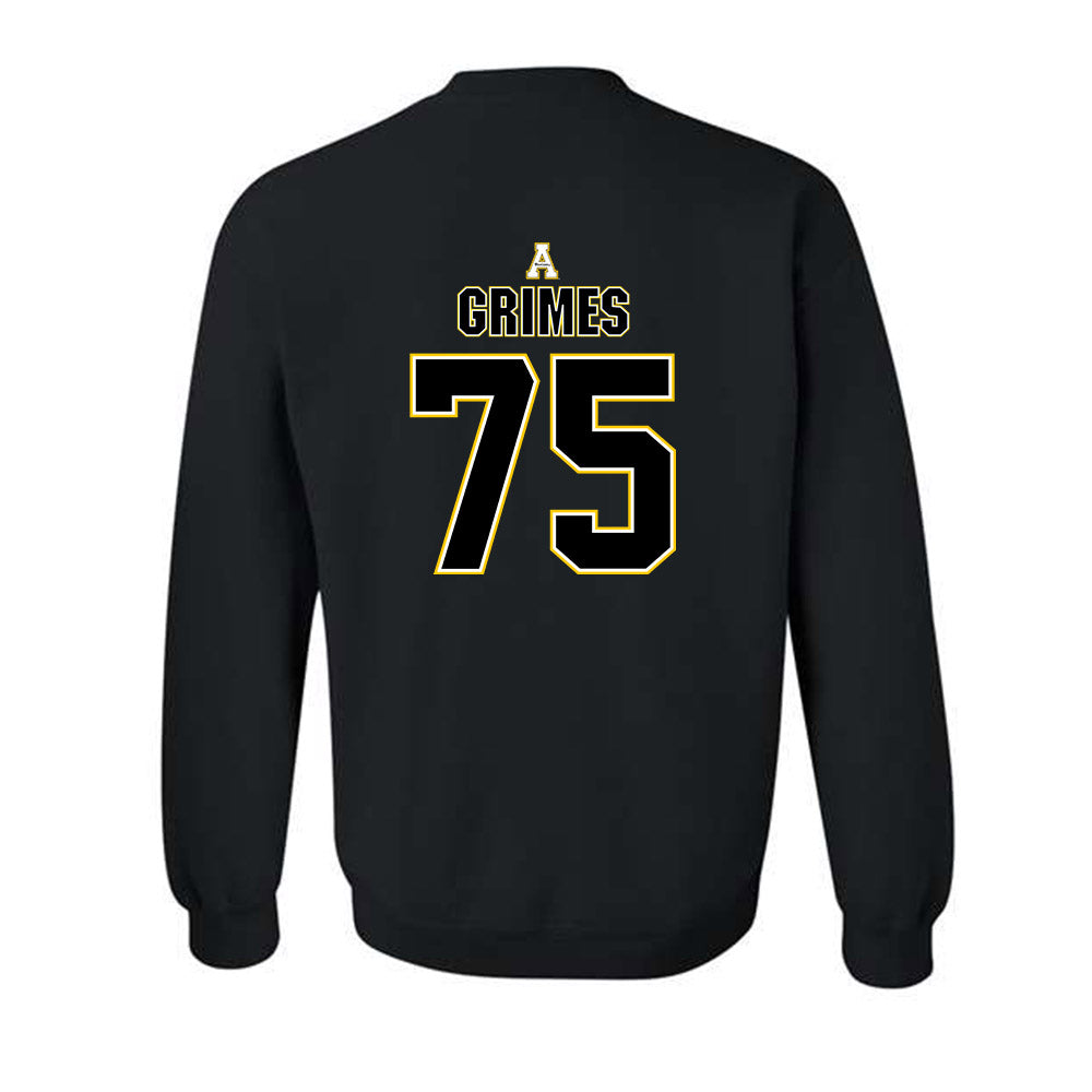App State - NCAA Football : Greydon Grimes - Replica Shersey Crewneck Sweatshirt-1