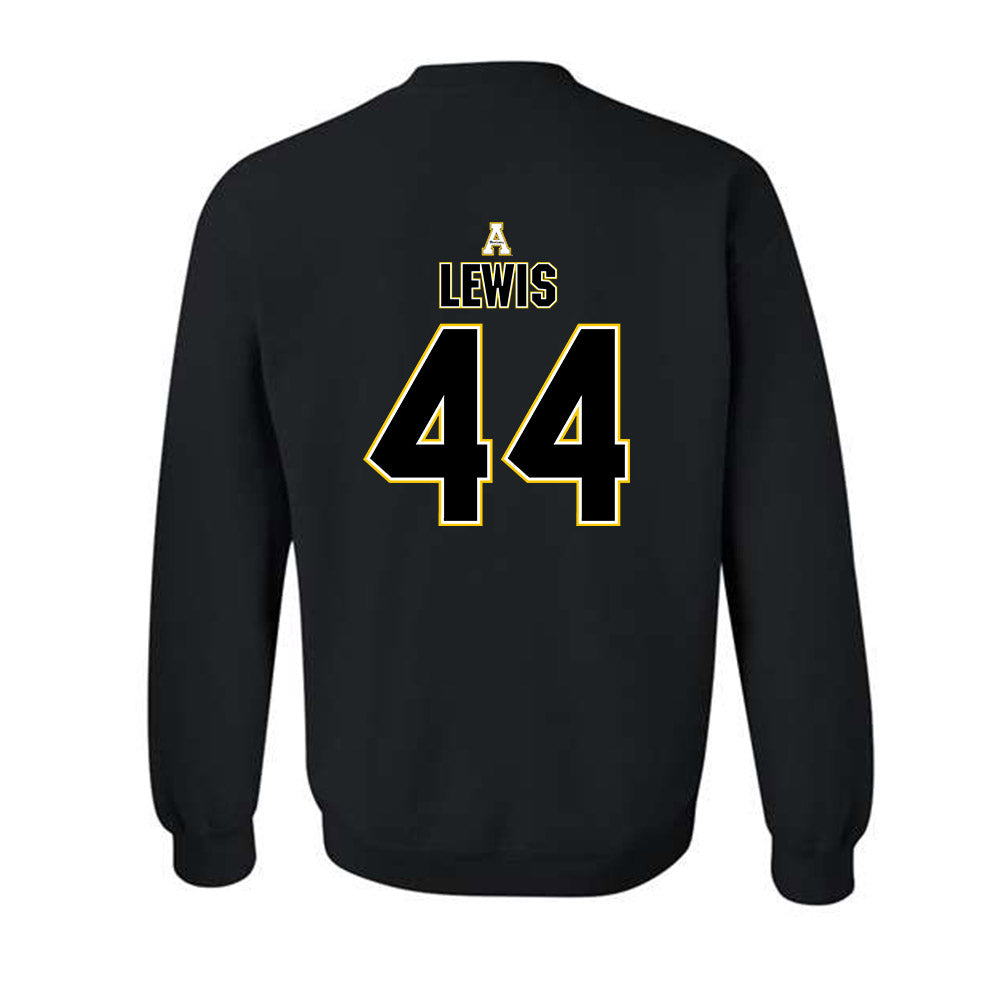 App State - NCAA Football : Manny Lewis - Replica Shersey Crewneck Sweatshirt-1
