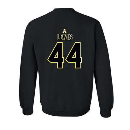 App State - NCAA Football : Manny Lewis - Replica Shersey Crewneck Sweatshirt-1