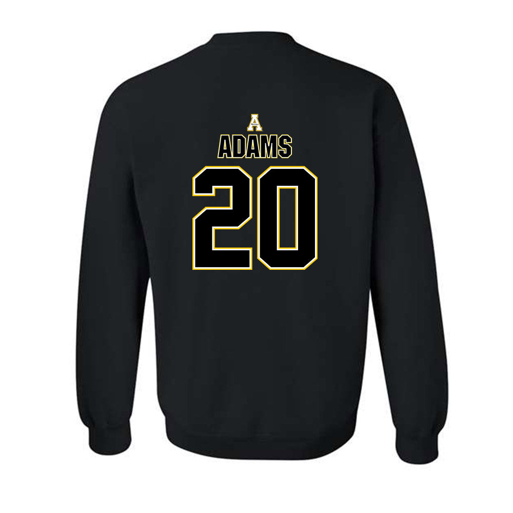 App State - NCAA Football : Eric Adams - Replica Shersey Crewneck Sweatshirt-1